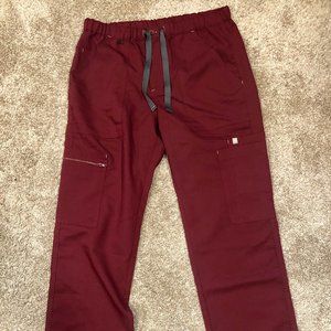 NEW Figs Maroon Scrub Pants